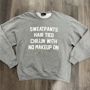PRIVATE PARTY Gray Crewneck Sweater